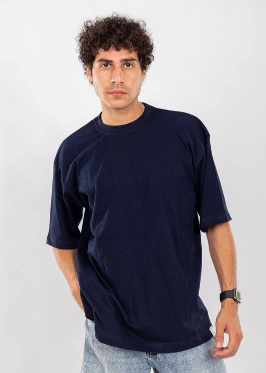 Blank Oversize Navy blue T-shirt
