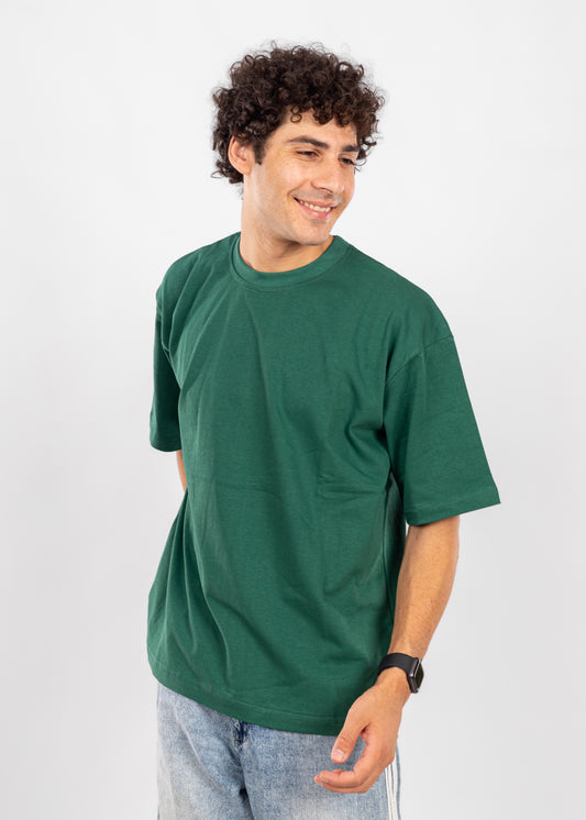 Blank Oversize Olive green T-shirt