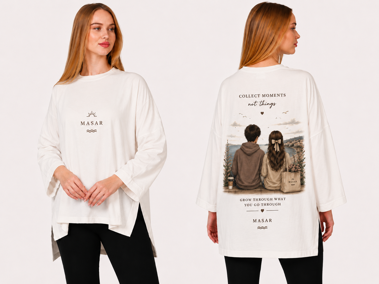 Masar Together Moments Oversized Women's Sweatshirt - Ivory