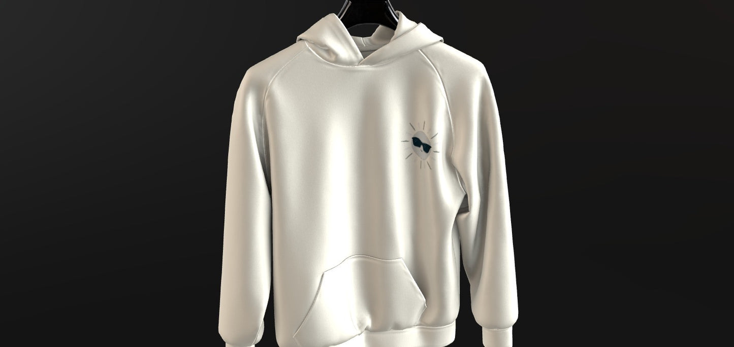 "Spread Good Energy" Oversized OFF-WHITE UNISEX -Hoodie