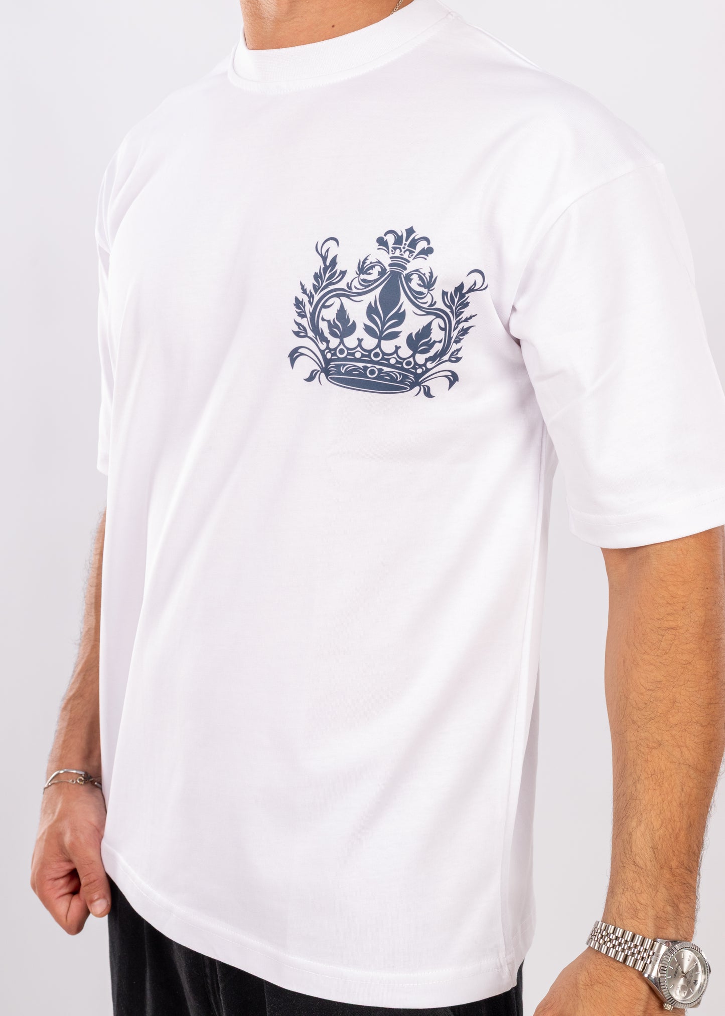 Royal Emblem – Crown Chest Print Tee