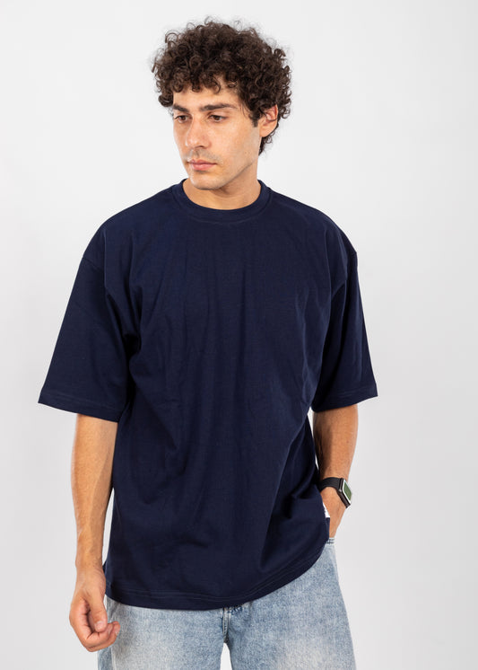 Blank Oversize Navy blue T-shirt