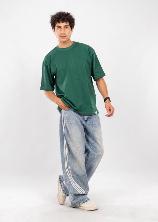 Blank Oversize Olive green T-shirt