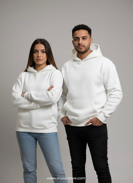 MASAR BASIC HOODIE UNISEX OFF-WHITE HOODIE
