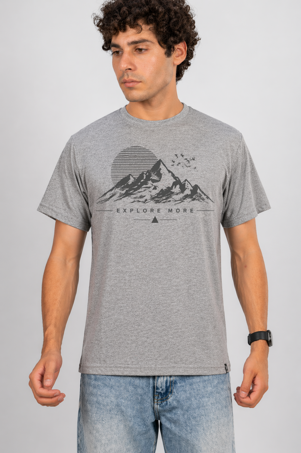 Explore More Graphic T-Shirt – Heather Grey