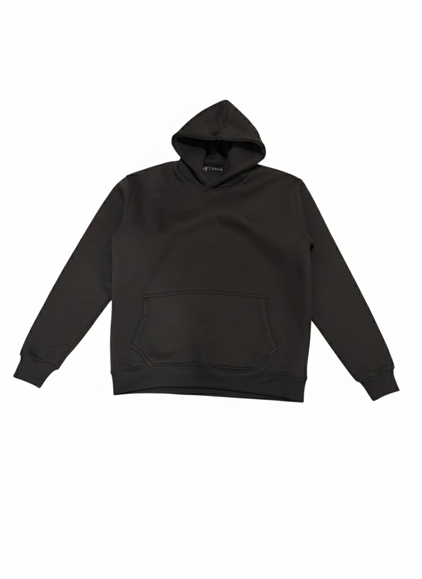 MASAR BLACK BASIC HOODIE UNISEX