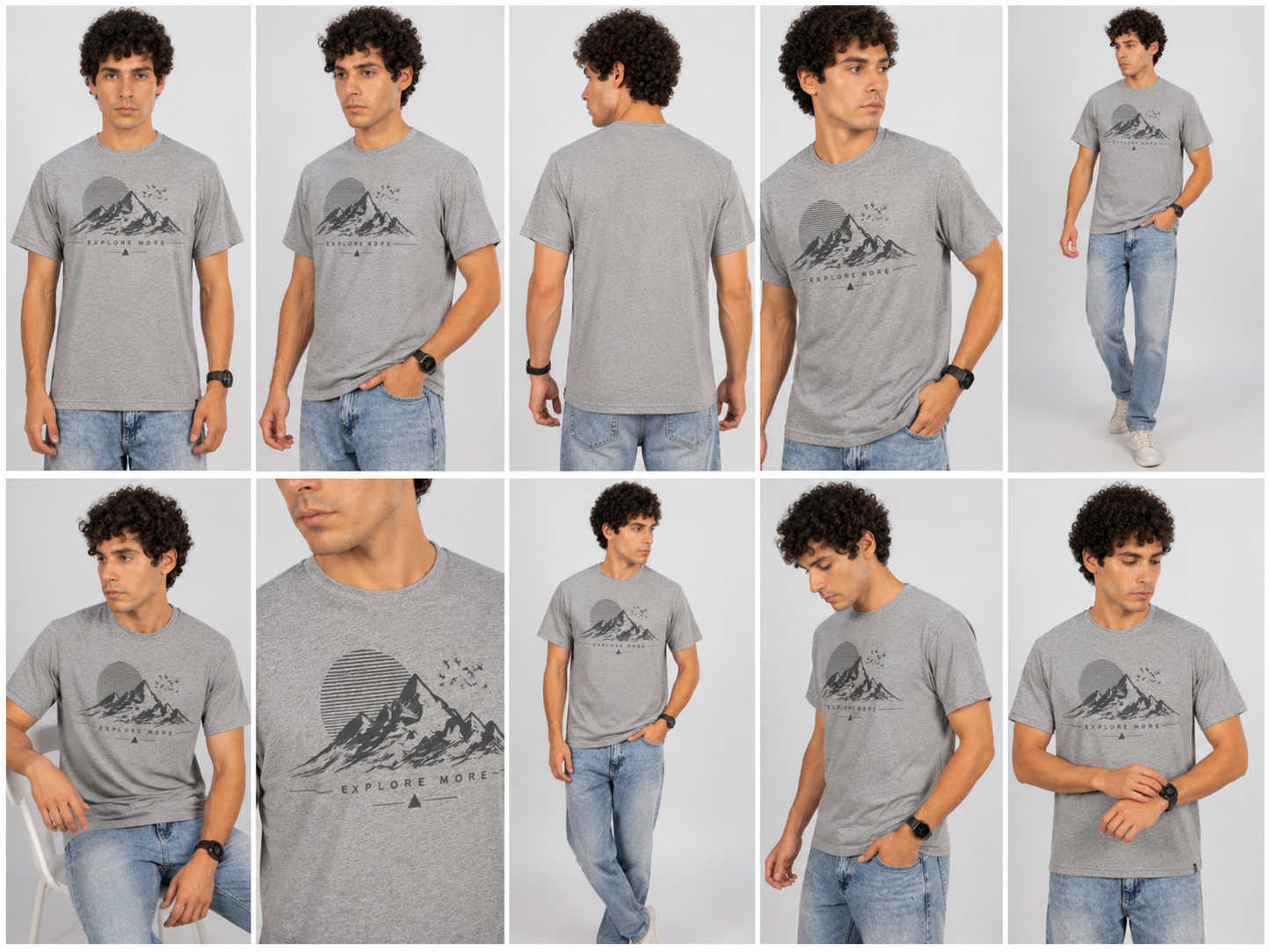 Explore More Graphic T-Shirt – Heather Grey